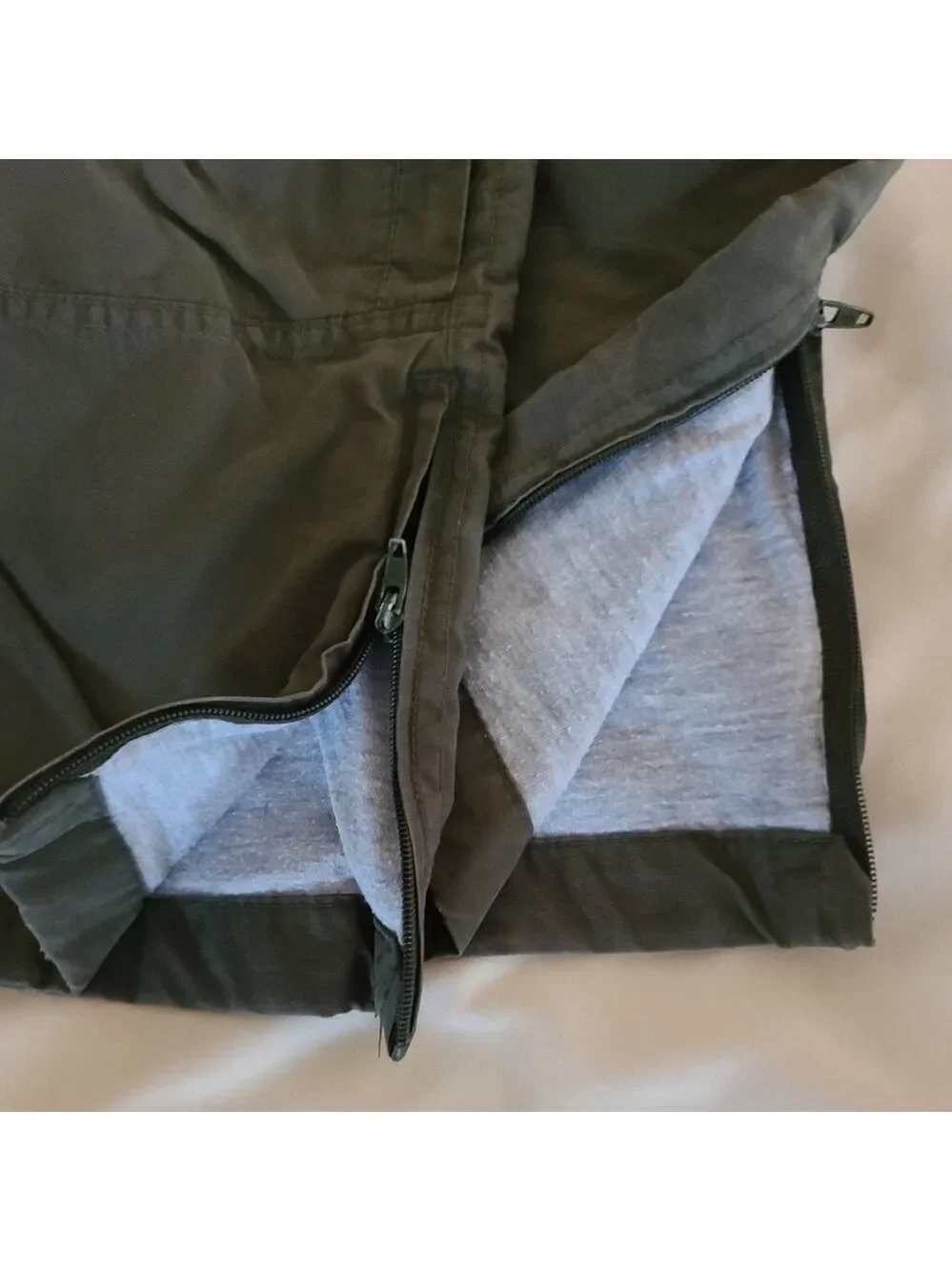 OshKosh Boys Lined Cargo Pants Khaki 6 Water-Resistant Boot Zipper